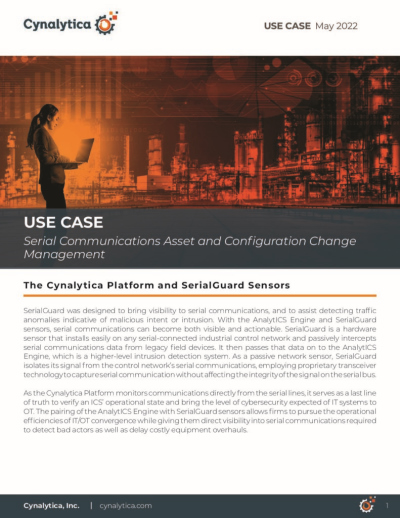 Serial Communications Asset and Configuration Change Management